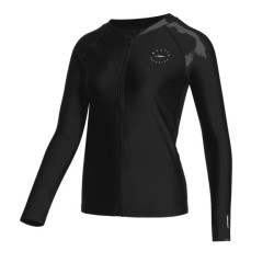 Lycra femme MYSTIC Jayde Zip Thru Rashvest Black