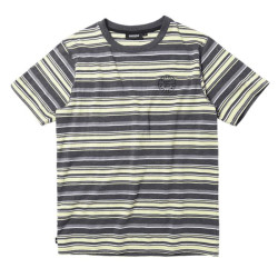 Tee shirt MYSTIC The Stripe Tee Pastel Yellow