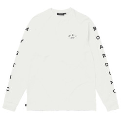 Tee shirt MYSTIC Bolt L/S Tee Off White