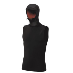 Top néoprène avec cagoule MYSTIC Neoprene Top with hood 3/2mm Black
