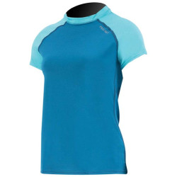 Lycra femme PROLIMIT PureGirl Loosefit Shirt Shortarm Blue/Turqoise
