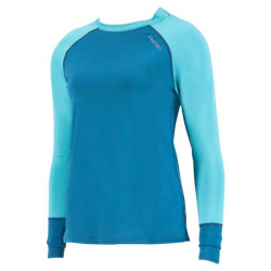 Lycra femme PROLIMIT PureGirl Loosefit Shirt Longarm Blue/Turqoise