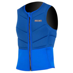 Gilet impact kitesurf/windsurf PROLIMIT Fusion Slider Vest Half Padded Frontzip Navy/Orange