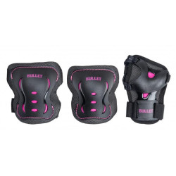 Set de protection BULLET Blast V2 Junior Black/Pink