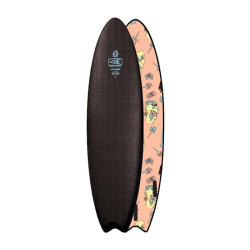 Planche de Surf mousse EZI Brains Black 6´6