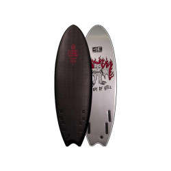 Planche de Surf EZI Bat Outta Hell Black 5´6