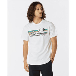 Teeshirt RIPCURL Down The Line Stripe S/S Tee Bone