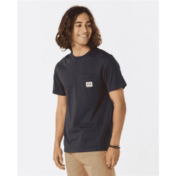 Teeshirt RIPCURL Horizon Badge S/S Tee Washed Black