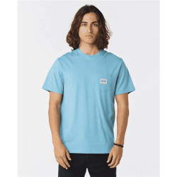 Teeshirt RIPCURL Horizon Badge S/S Tee Dusty Blue