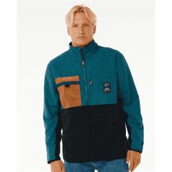 Sweat RIPCURL Anti Series Journey Zip Crew Blue Green