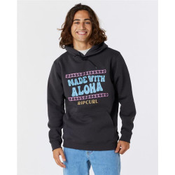Sweat RIPCURL Down The Line Fp Hooded Washed Black