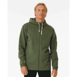 Sweat RIPCURL Vaporcool Zip Thru Hood Dark Olive