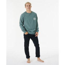 Sweat RIPCURL Stapler Crew Blue Green