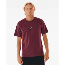Teeshirt RIPCURL Pill Icon Tee Maroon