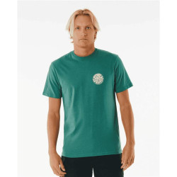 Teeshirt RIPCURL Wetsuit Icon Tee Washed Green