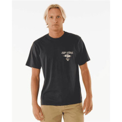 Teeshirt RIPCURL Fade Out Icon Tee Black/Purple