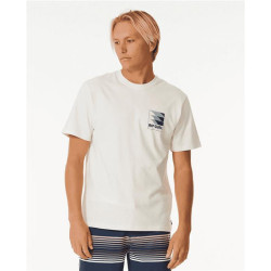 Teeshirt RIPCURL Surf Revival Line Up Tee Bone