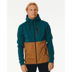 Sweat RIPCURL Anti Series Departed Zip Thr Blue Green