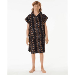 Poncho junior RIPCURL Printed Hooded Towel - Boy Black/Purple