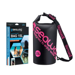 Sac étanche SEAWAG 15L Noir/Rose