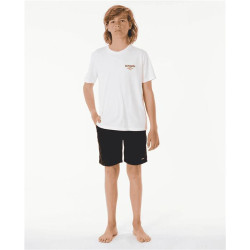 Teeshirt junior RIPCURL Shred Till Dead S/S Tee -Boy White