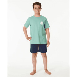 Teeshirt junior RIPCURL Wetsuit Icon Tee -Kids Dusty Green