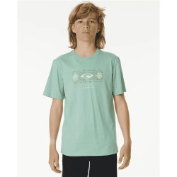 Teeshirt junior RIPCURL Pure Surf Sun Tee-Boy Dusty Green