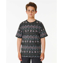 Teeshirt junior RIPCURL Pure Surf Stripe Tee-Boy Washed Black