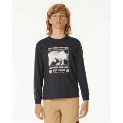 Teeshirt junior RIPCURL Pure Surf Ls Tee -Boy Washed Black