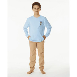 Teeshirt junior RIPCURL Search Icon L/S Tee -Boy Cool Blue