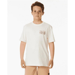 Teeshirt junior RIPCURL Pure Surf Searching Tee -Boy Bone