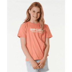 Teeshirt junior RIPCURL Surf Spray Standard Tee -Girl Coral