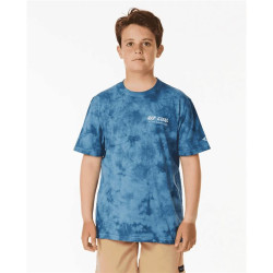 Teeshirt junior RIPCURL Pure Surf Tie Dye Tee-Boy Vintage Navy