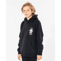Sweat junior RIPCURL Search Icon Hood -Boy Black