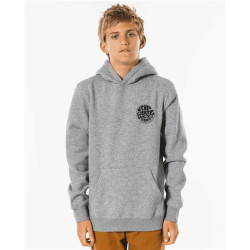 Sweat junior RIPCURL Wetsuit Icon Hood-Kid Grey Marle