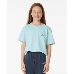 Teeshirt junior RIPCURL Shore Break Tee -Girl Light Blue
