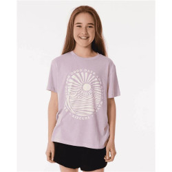 Teeshirt junior RIPCURL Good Waves Standard Tee-Girl Lilac
