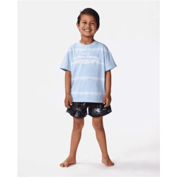 Teeshirt junior RIPCURL Shred Town Slogan Tee -Boy Cool Blue