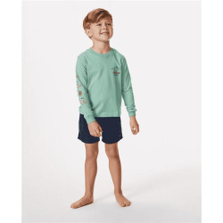 Teeshirt junior RIPCURL Shred Town Ls Tee - Boy Dusty Green
