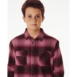 Chemise junior RIPCURL Count Flannel Shirt -Boy Mauve