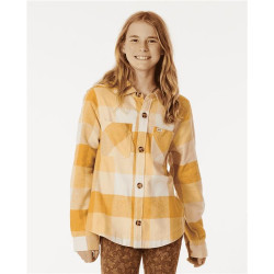 Chemise junior RIPCURL La Isla Flannel Shirt - Girl Gold