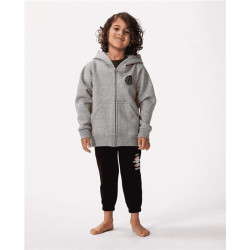 Sweat junior RIPCURL Wetsuit Icon Zip Thru Hood-Boy Grey Marle