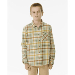 Chemise junior RIPCURL Checked In Flannel -Boy Sage