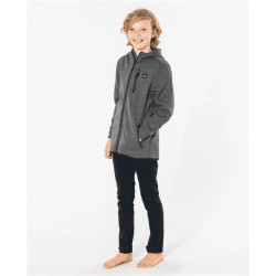 Sweat junior RIPCURL Anti Series Departed Zip -Boy Charcoal Marle