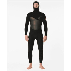 Combinaison intégrale RIPCURL Flashbomb 5/4 Hooded C/Zip Black
