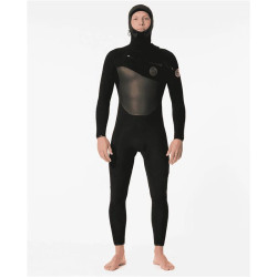 Combinaison intégrale RIPCURL Flashbomb 6/4 Hood C/Zip Black