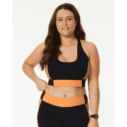 Teeshirt femme RIPCURL Rss Valley Block Crop Black