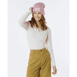 Teeshirt femme RIPCURL Polo Cosy Ecru Marle