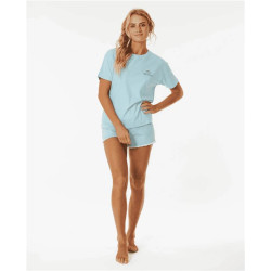 Teeshirt femme RIPCURL Shore Break Relaxed Tee Light Blue