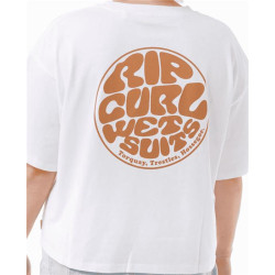 Teeshirt femme RIPCURL Icons Of Surf Heritage Tee 2 White